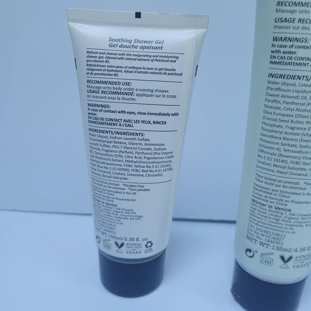 New‎ Winter in Venice Set Shower Gel Foot Lotion Bubble Bath